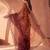 Multicolor women ombre mirror work tissue saree