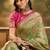 Green woven design floral patola saree