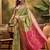 Green woven design floral patola saree