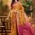 Mustard floral woven design patola saree with blouse piece