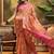 Peach ethnic motifs woven design patola saree