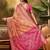 Peach ethnic motifs woven design patola saree
