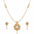 Certified Pearls Gold-Plated Pearl Necklace Set with Pendant & Earrings