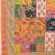 Multicolor ethnic motifs mirror work silk blend designer saree