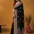 Black ethnic motifs embroidered banarasi saree
