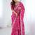Pink embroidered sarees blouse piece