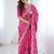 Pink embroidered sarees blouse piece