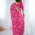 Pink embroidered sarees blouse piece