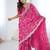Pink embroidered sarees blouse piece