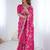 Pink embroidered sarees blouse piece