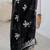 Black embellished  wear saree with matching blouse