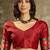 Green woven design saree with unstitched blouse