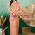 Peach ethnic motif zari woven kanjeevaram saree with blouse