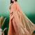Peach ethnic motif zari woven kanjeevaram saree with blouse