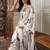 Cream printed saree with blouse piece