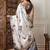 Cream printed saree with blouse piece