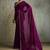 Purple purple embellished  chiffon  sarees
