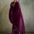 Purple purple embellished  chiffon  sarees