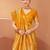 Mustard ethnic motifs woven design zari saree with unstitched blouse