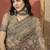 Beige embroidered saree with blouse piece
