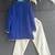 Blue off white leheriya printed kurta set