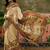 Off white position printed zari weaving saree with contrast blouse piece