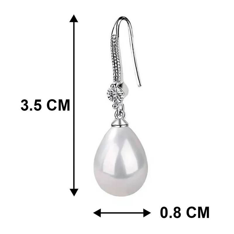 Pearl studded drop earring jewellery