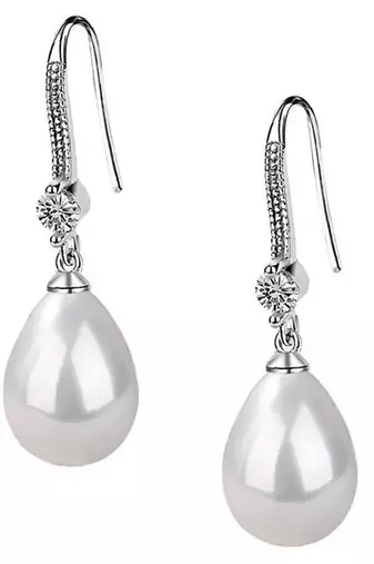 Pearl studded drop earring jewellery