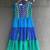 Multicolor leheriya embroidered dress