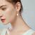 Pearl & crystal studded drop earrings wear jewelry
