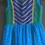 Multicolor leheriya embroidered dress