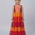 Multicolor leheriya embroidered dress