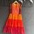 Multicolor leheriya embroidered dress