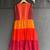 Multicolor leheriya embroidered dress