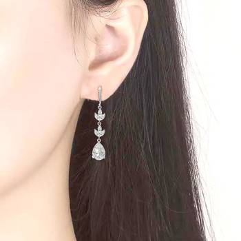 American diamond studded drop earrings jewellery 1