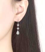 American diamond studded drop earrings jewellery