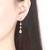 American diamond studded drop earrings jewellery