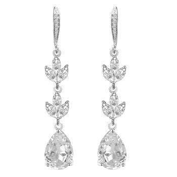 American diamond studded drop earrings jewellery 3