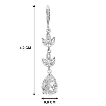 American diamond studded drop earrings jewellery 4