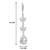 American diamond studded drop earrings jewellery