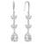 American diamond studded drop earrings jewellery