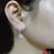 American diamond studded hoop drop earrings wear jewelry