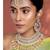 Maang tikka with kundan necklace earrings set bharatanatyam jewelry