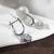 American diamond studded hoop drop earrings wear jewelry