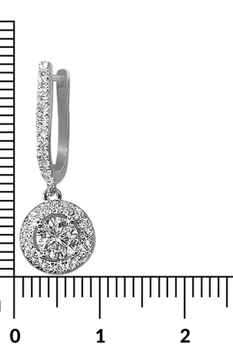 American diamond studded hoop drop earrings wear jewelry