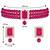 Women's choker crystal pearl beaded necklace & earrings set bharatanatyam
