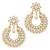 Maang tikka with kundan necklace earrings set bharatanatyam jewelry