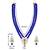 Blue faux kundan pendant beads necklace earrings set jewelry