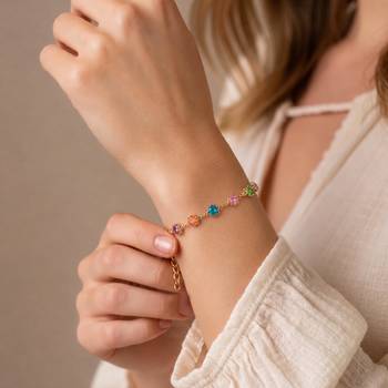Multicolour tennis bracelet for women 1