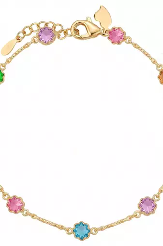 Multicolour tennis bracelet for women